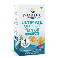 Ultimate Omega Junior, Óleo De Peixe, Cápsulas Sabor A Morango