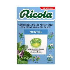Rebuçados De Ervas Suíças Sem Açúcares Mentol