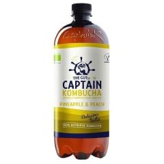 Kombucha Bio Bebida Chá Ananás Pêssego