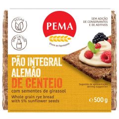 Pão Alemão Integral De Centeio Com Sementes Girassol