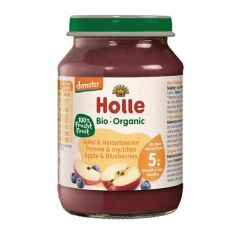 Puré De Maçã E Mirtilo Biológico
