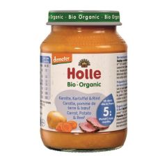 Puré Cenoura Batata E Carne Vaca Bio 5M