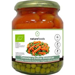 Cenouras E Ervilhas Cozidas Bio