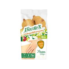 Biscoito De Linhaça E Curcuma Bio - Biscolax