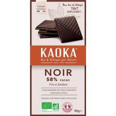 Chocolate Preto Bio Fair Trade 58% Cacau
