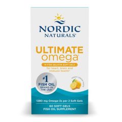 Ultimate Omega 1280Mg,Cápsulas De Gelatina De Peixe, Sabor A Limão
