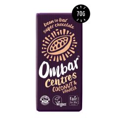Tablete Bio Recheio Coco Baunilha 70G