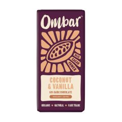 Tablete Bio Recheio Coco Baunilha 70G