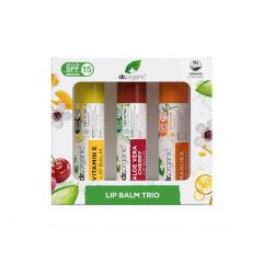 Trio Bálsamos Labiais - Cereja, Mel De Manuka E Vitamina E