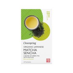 Chá Verde Japonês Bio Matcha Sencha 20 Saquetas