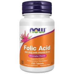 Ácido Fólico 800 Mcg Com Vitamina B12
