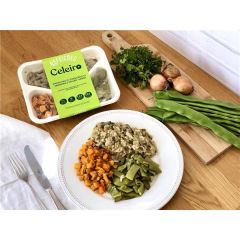 Bacalhau Com Coentros Com Abóbora E Feijão-Verde