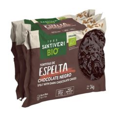 Galetes De Espelta Cobertas Com Chocolate Preto