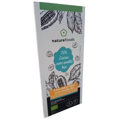 Chocolate Preto Bio 70% Cacau Com Avelãs