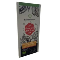Chocolate Preto Bio 70% Cacau Com Flor Do Sal