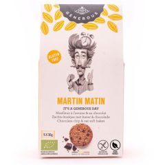 Biscoitos Aveia Pepitas Chocolate Bio Sem Glúten - Martin Matin