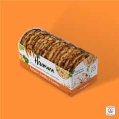 Heumann Bio Crackers Espelta, Cenoura E Lentilhas