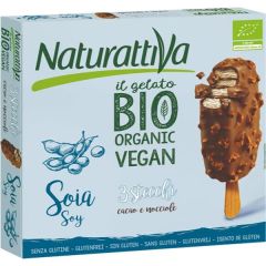 Gelado Vegan Bio Soja Cacau Avelã 3 Pau