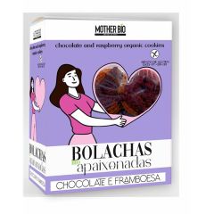 Bolachas Biológicas Cobertas Com Chocolate E Framboesa