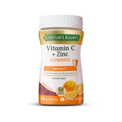 Vitamina C + Zinco, Em Gomas Sabor Laranja