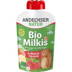 Milkis Iogurte E Fruta, Morango E Banana Bio