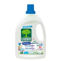 L Arbre Vert Detergente Roupa Pele Sensível Bebé 34 Doses