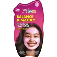 Máscara Facial Matificante Com Argila Rosa E Retinol