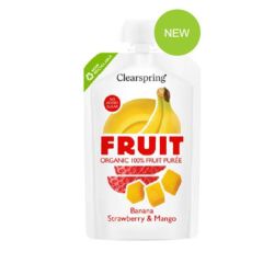 Puré Banana + Morango + Manga Bio Saqueta 100G