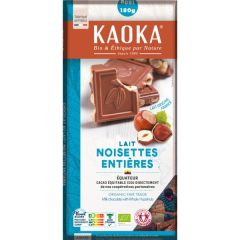 Chocolate De Leite Bio Com Avelãs Inteiras