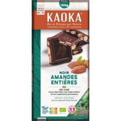 Chocolate Preto Bio Com Amêndoas Inteiras