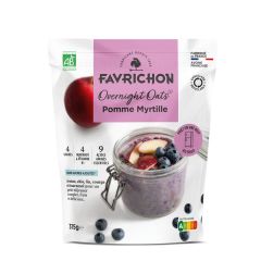 Overnight Oats Com Maçã E Mirtilo Bio
