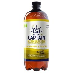 Kombucha Bio Bebida Chá Ananás Pêssego