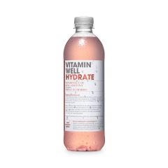 Bebida Hydrate, Com Vitaminas, Sabor A Ruibarbo E Morango
