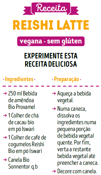 receita cogumelos resihi latte