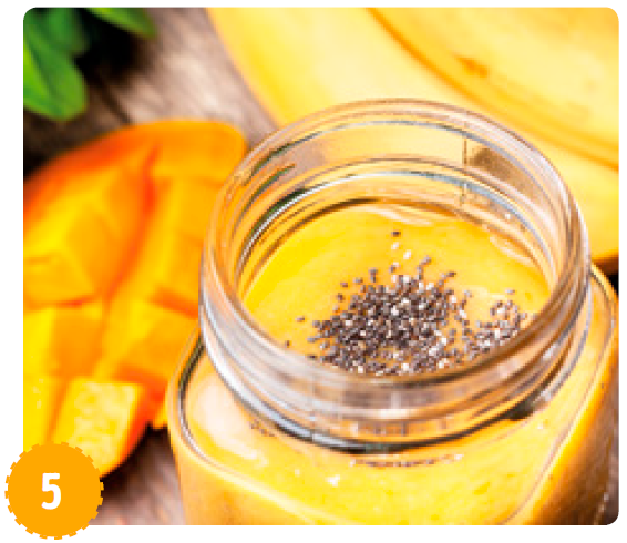 smoothie de manga e chia